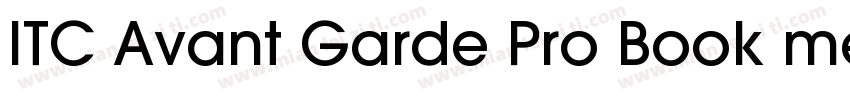 ITC Avant Garde Pro Book medium字体转换
